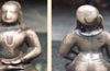 Ancient bronze icon of Madhwacharya found in  Tellaru Shrine